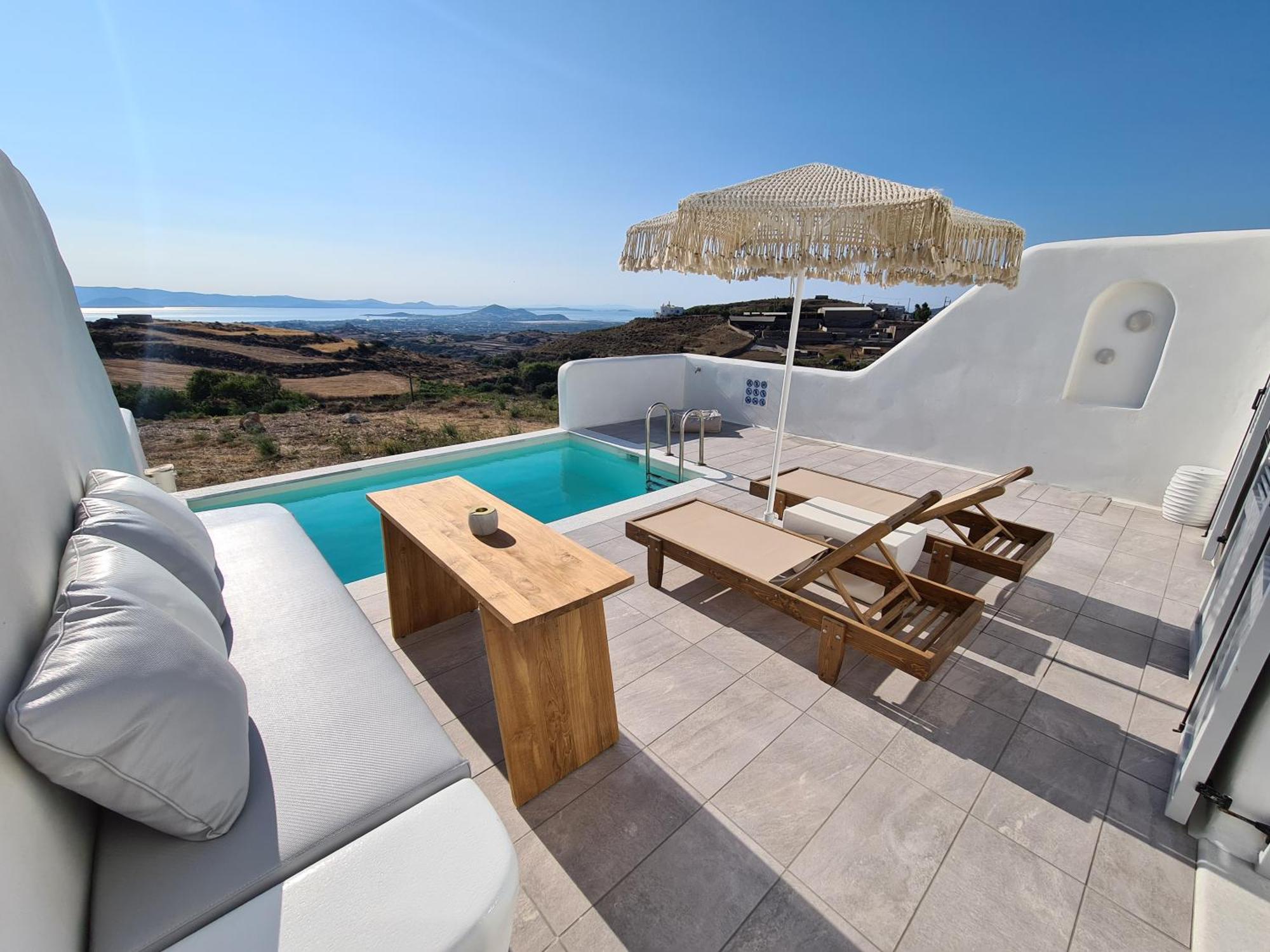 Ariadne'S Crown Luxury Suites With Private Pool Vivlos ภายนอก รูปภาพ
